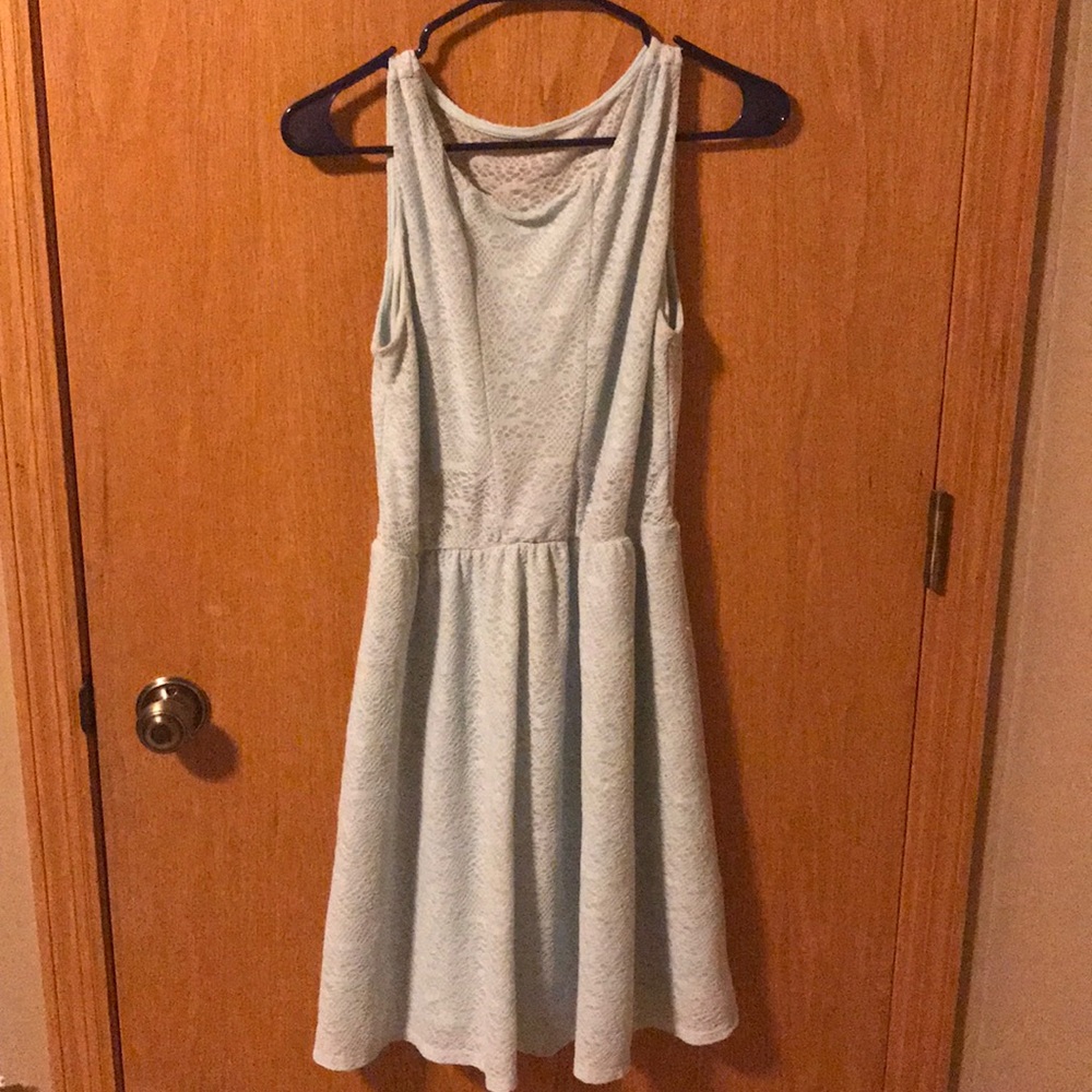 light blue lace dress